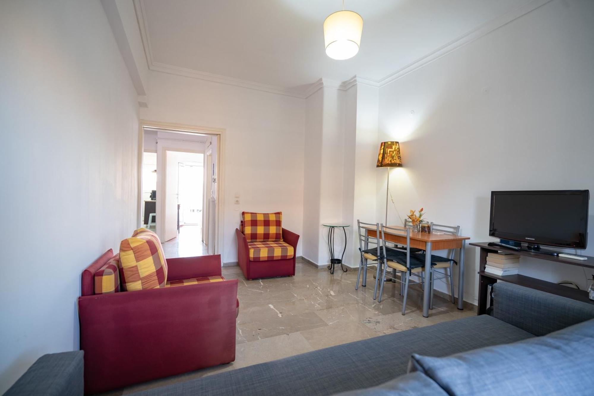 Dimotiko Theatro Metro St. 1 Bedroom 4 Pers. Flat Pireo Esterno foto